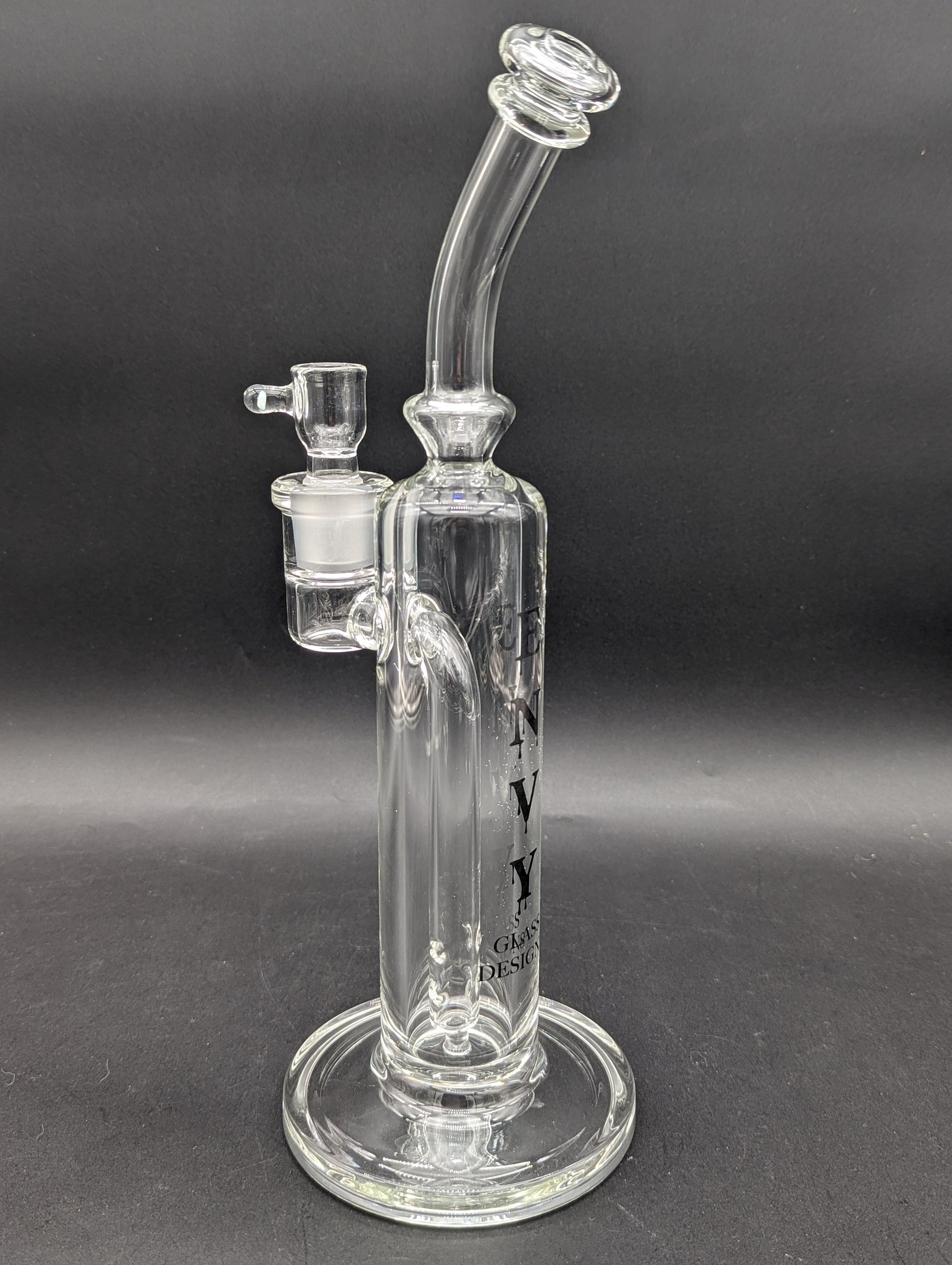 Envy Glass 13" Bent Neck Fixed 4 Hole Bong-Avernic Smoke Shop