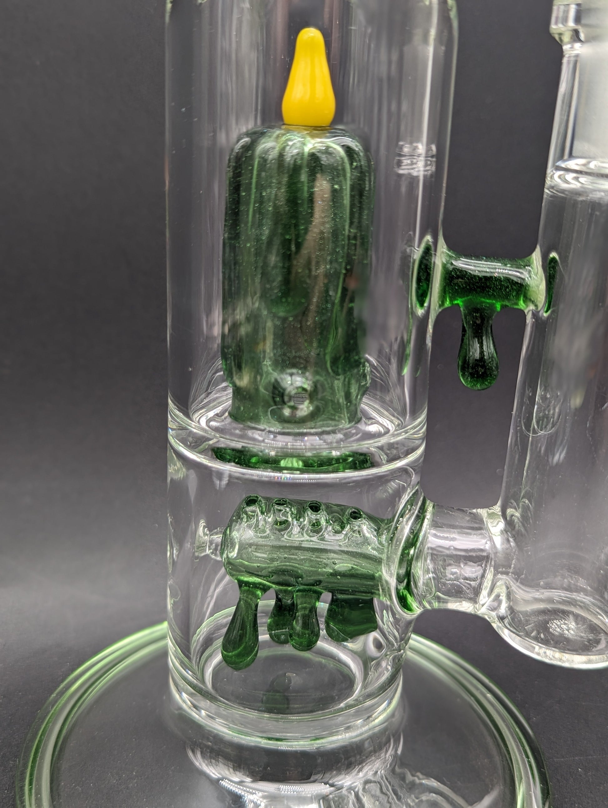Envy Glass 16" Candle Series Dual Perc Straight Bong-Avernic Smoke Shop