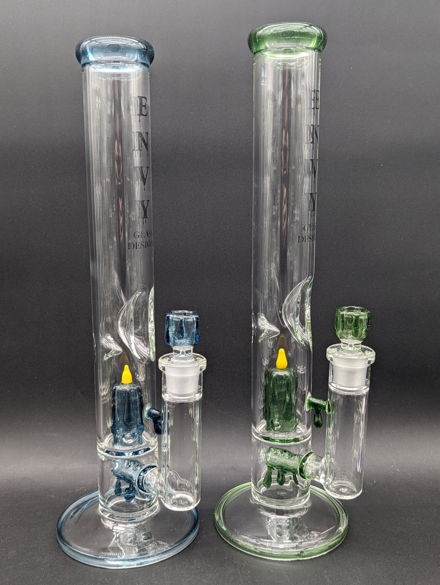 Envy Glass 16" Candle Series Dual Perc Straight Bong - Meech Madness Smoke Shop