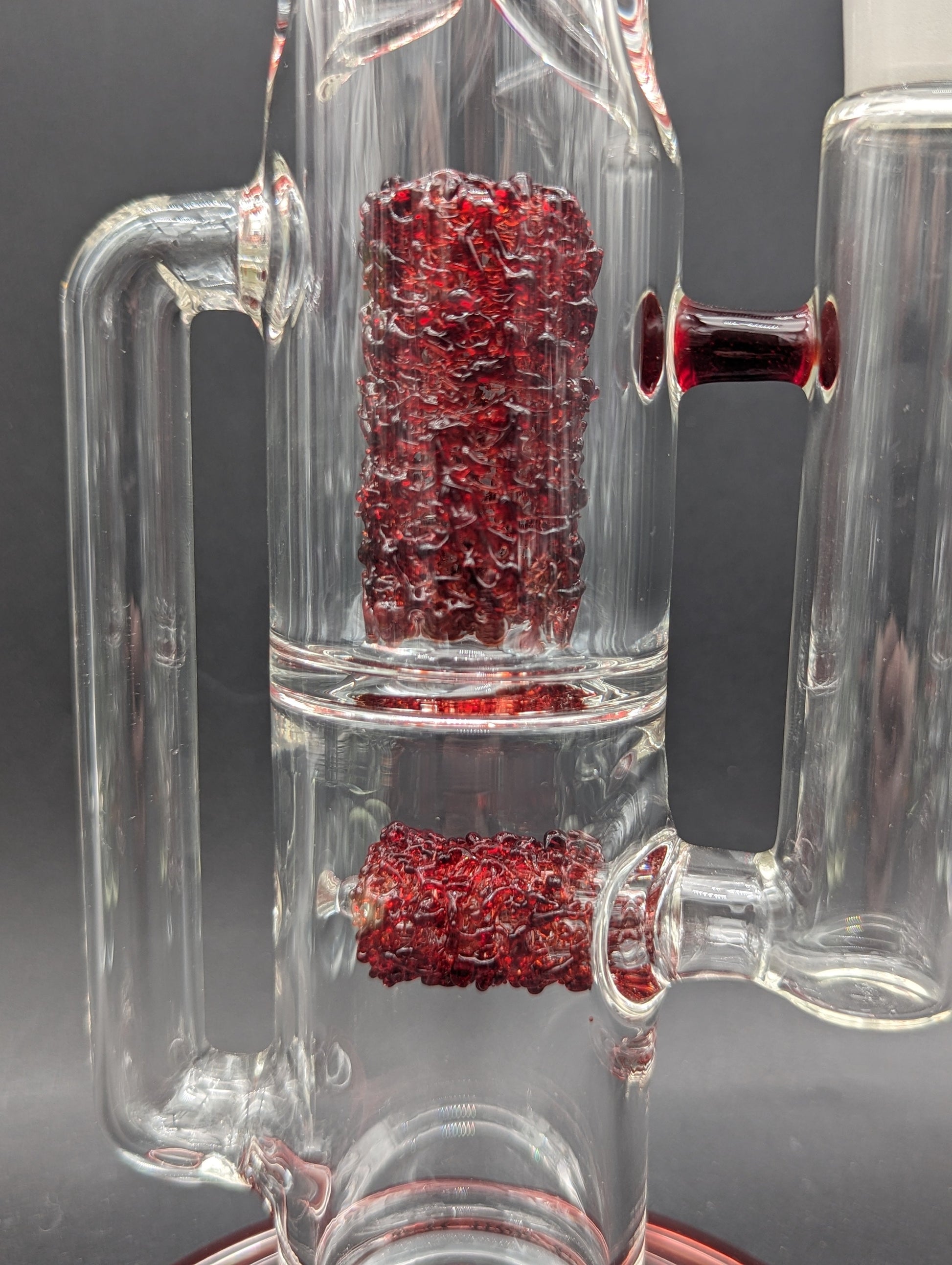 Envy Glass 16" "Pop Rocks" Dual Perc Recycler Straight Tube-Avernic Smoke Shop