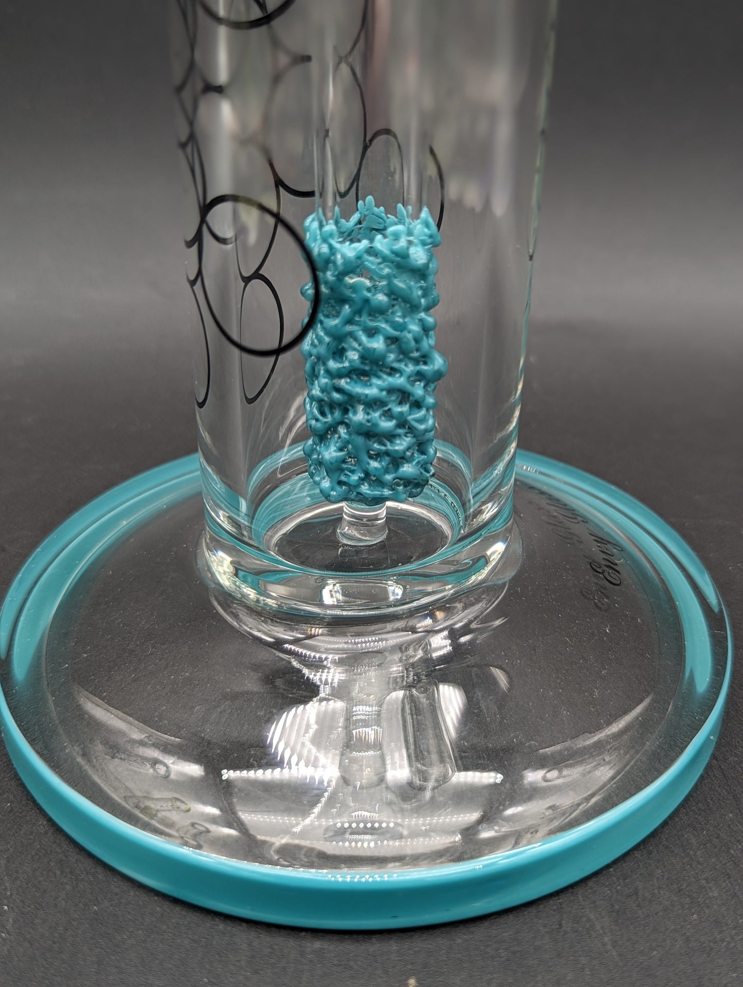 Envy Glass 16" "Pop Rocks" Fixed Downstem Straight Bong-Avernic Smoke Shop