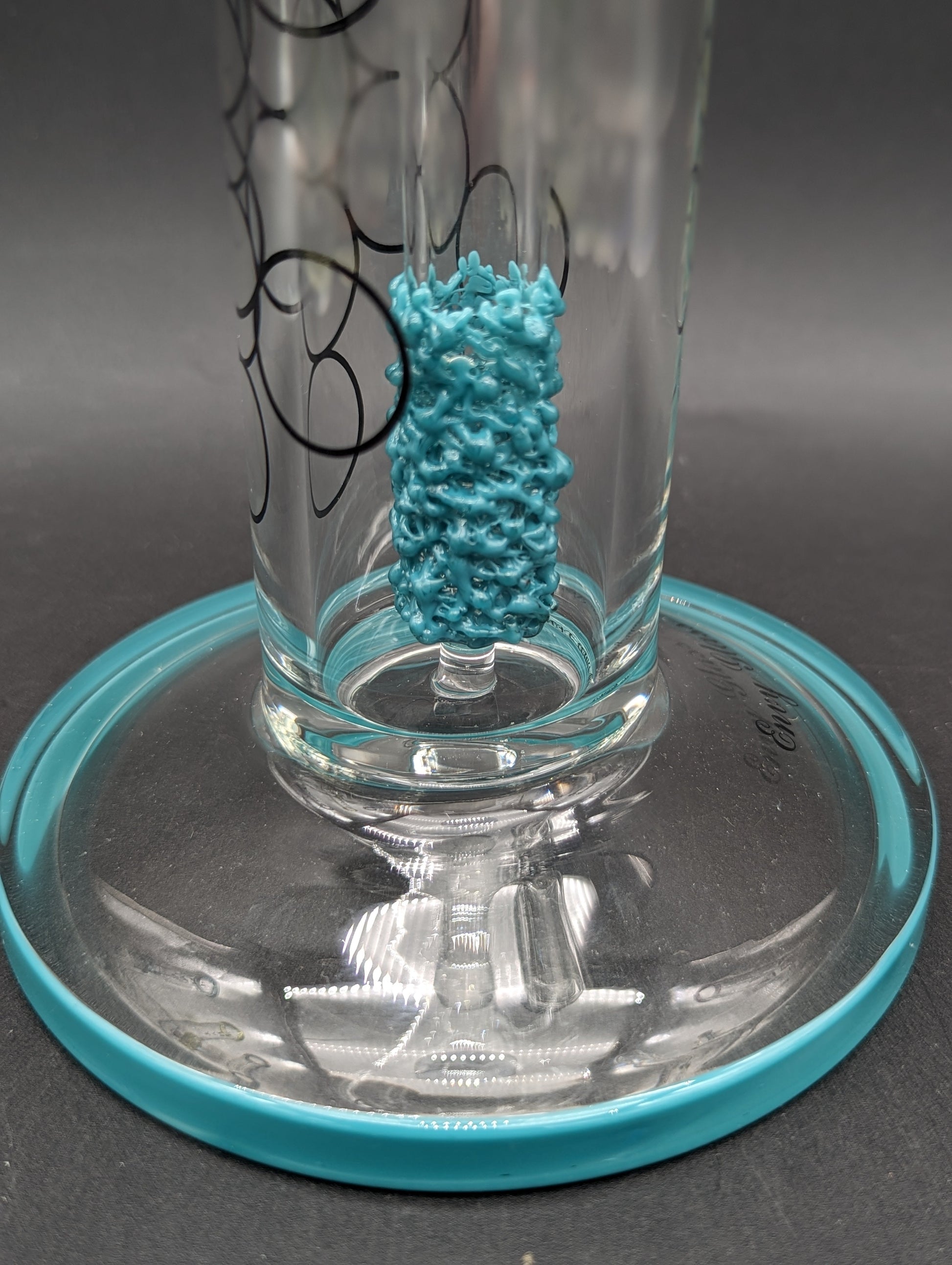 Envy Glass 16" "Pop Rocks" Fixed Downstem Straight Bong-Avernic Smoke Shop
