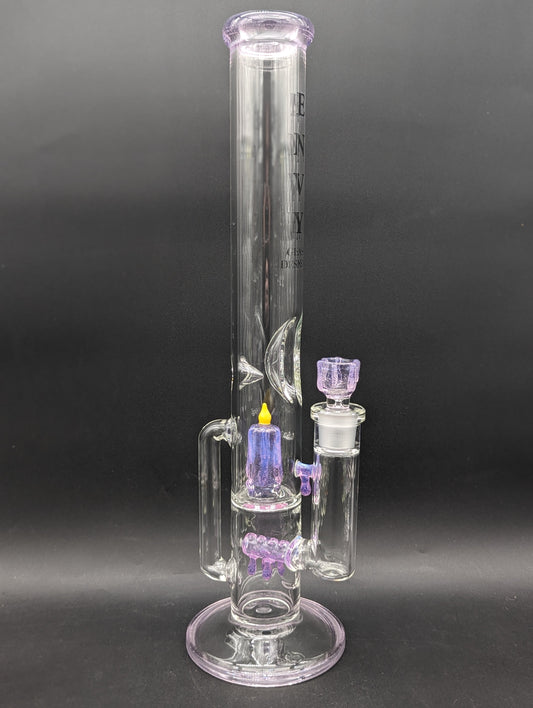Envy Glass 17" Candle Series Dual Perc Recycler Bong-Avernic Smoke Shop