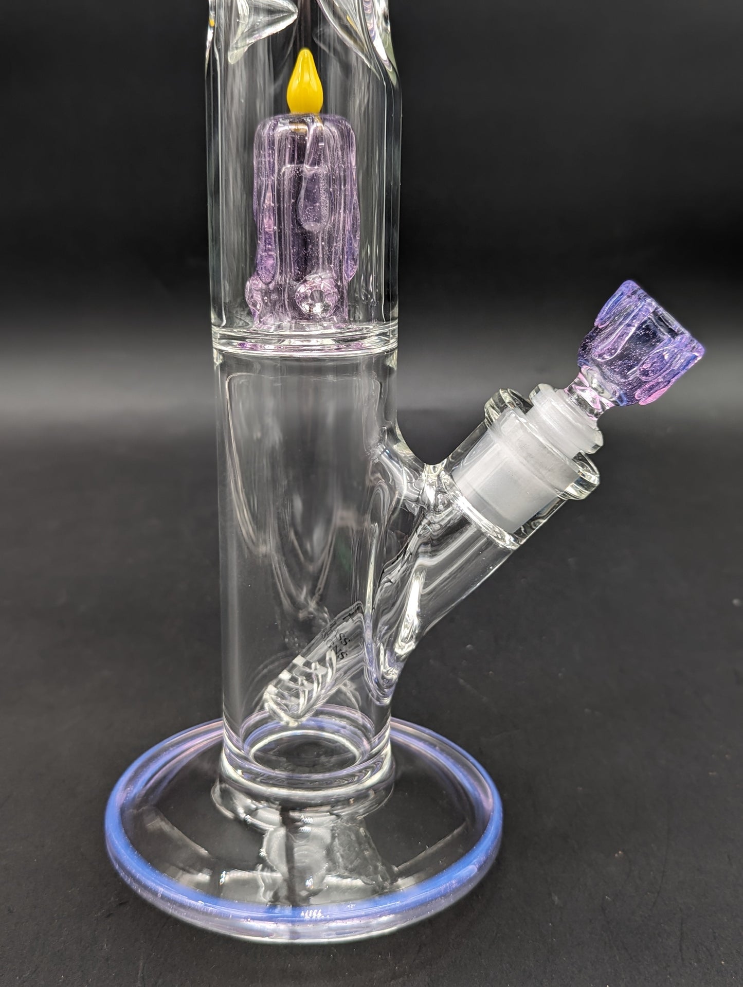Envy Glass 17" Inline Candle Perc Straight Tube-Avernic Smoke Shop
