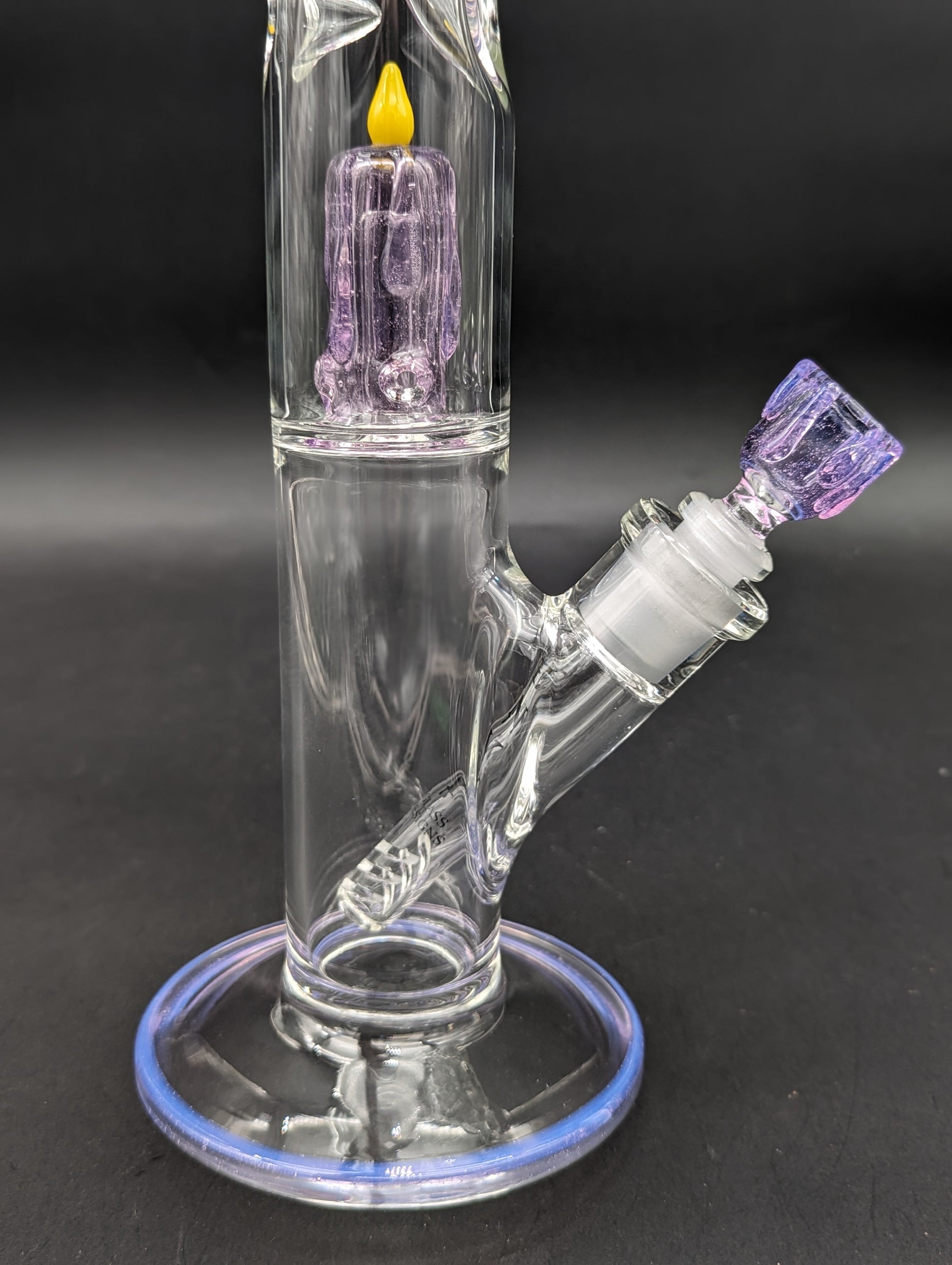 Envy Glass 17" Inline Candle Perc Straight Tube-Avernic Smoke Shop