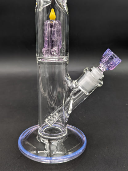 Envy Glass 17" Inline Candle Perc Straight Tube-Avernic Smoke Shop