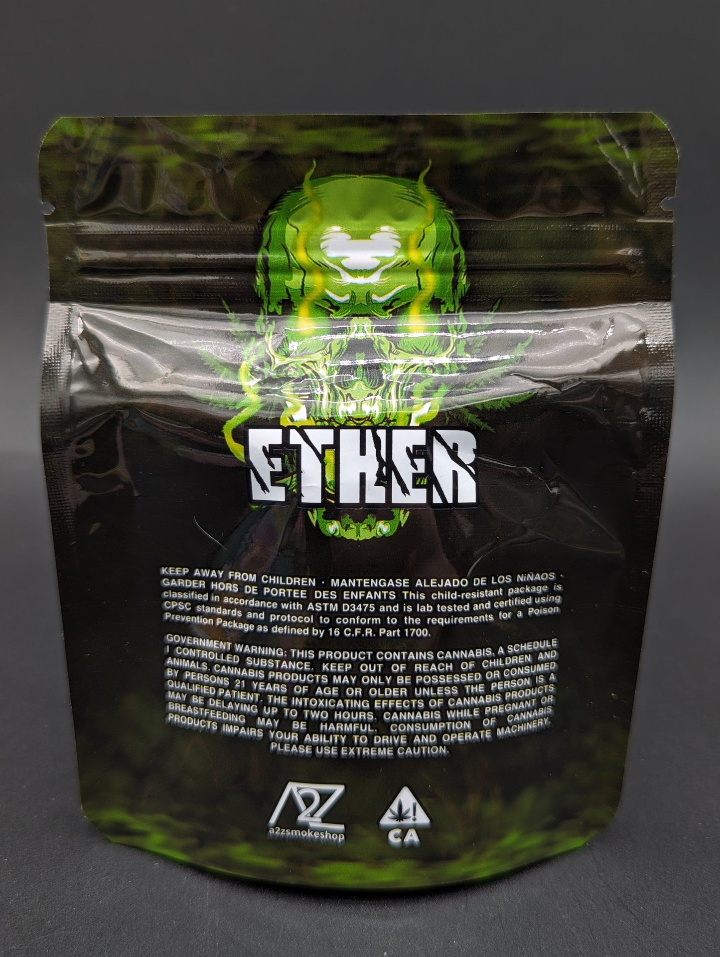 Ether 3.5g Mylar Bags-Avernic Smoke Shop