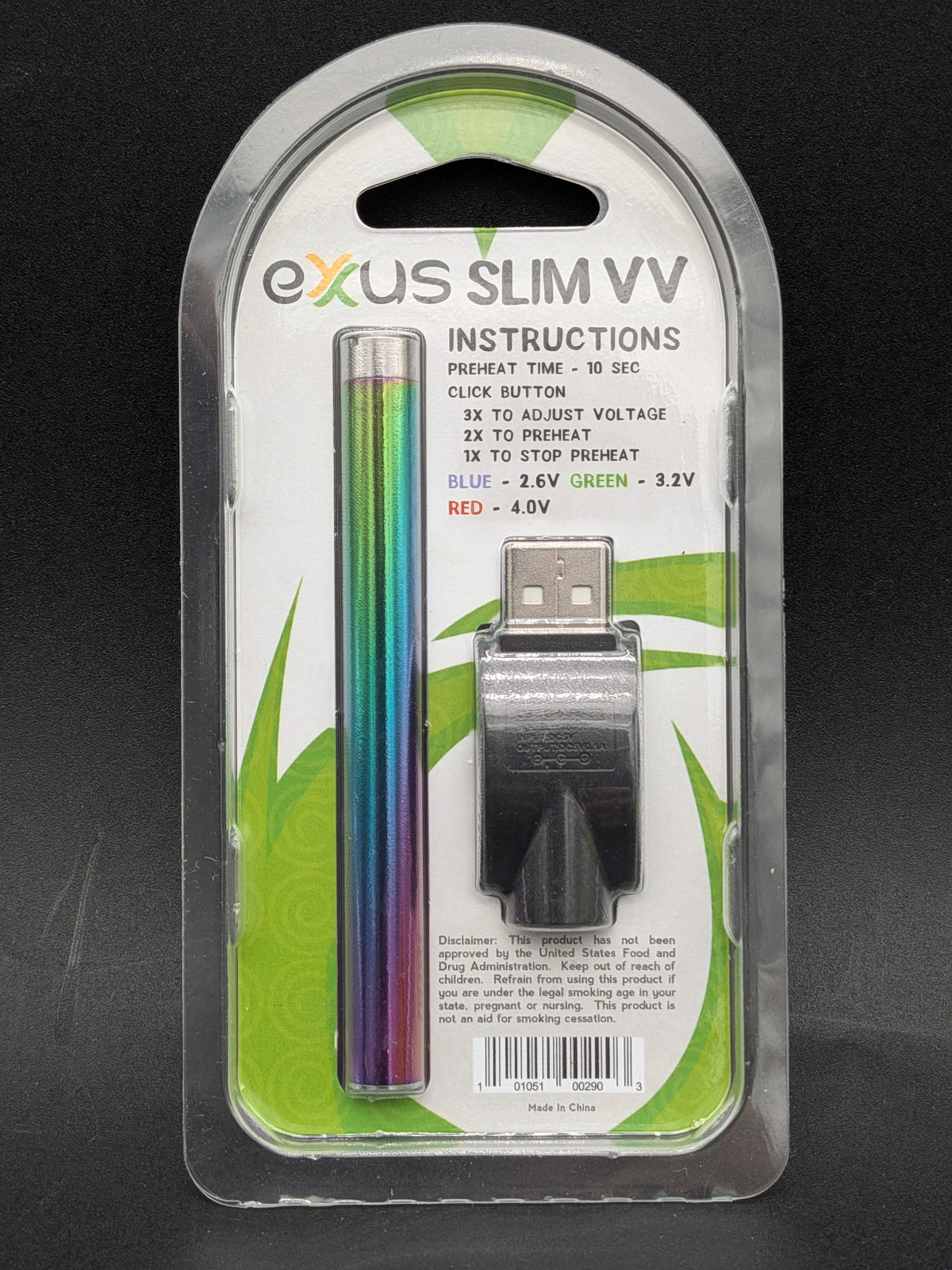 Exxus Slim VV 510 Cartridge Vaporizer