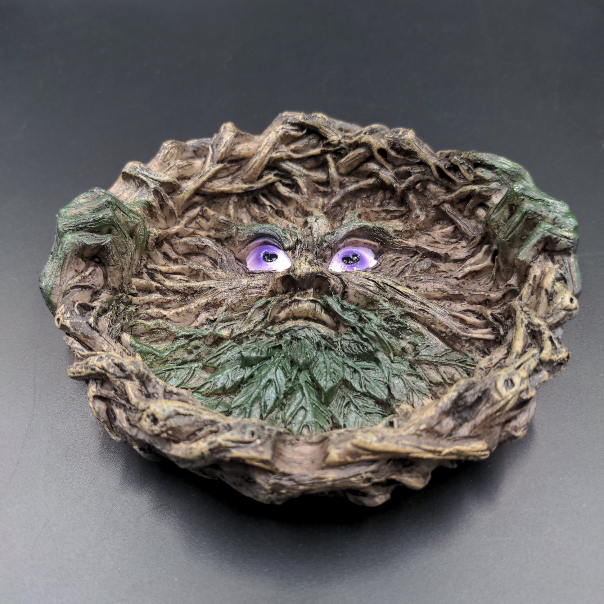 Father Nature Round Polyresin Ashtray | 5.25" - Avernic Smoke Shop