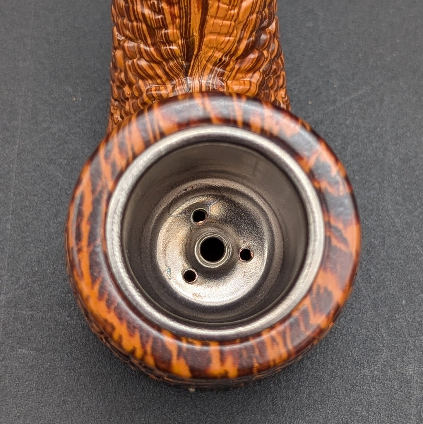 Faux Wood Textured 6" Sherlock Pipe-Avernic Smoke Shop