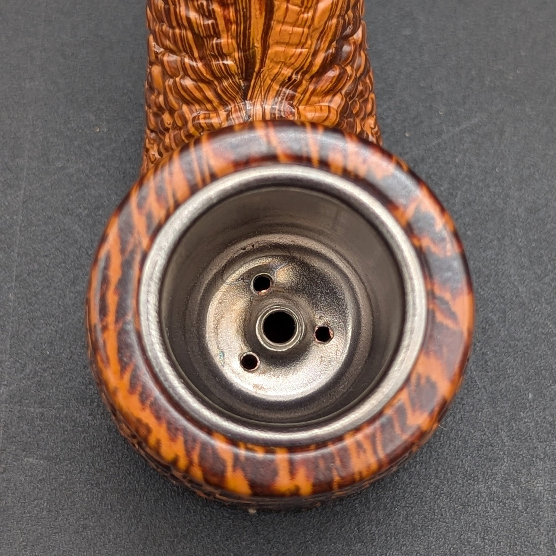 Faux Wood Textured 6" Sherlock Pipe-Avernic Smoke Shop