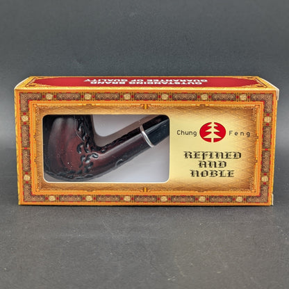 Faux Wood Textured 6" Sherlock Pipe-Avernic Smoke Shop