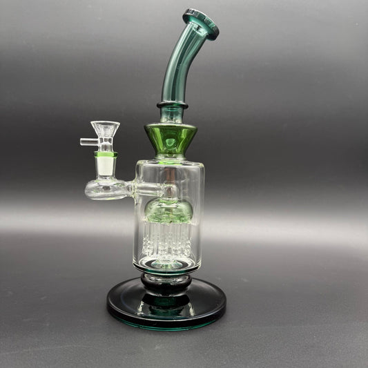 Forest Green 10 - Arm Tree Perc Bong - Meech Madness Smoke Shop