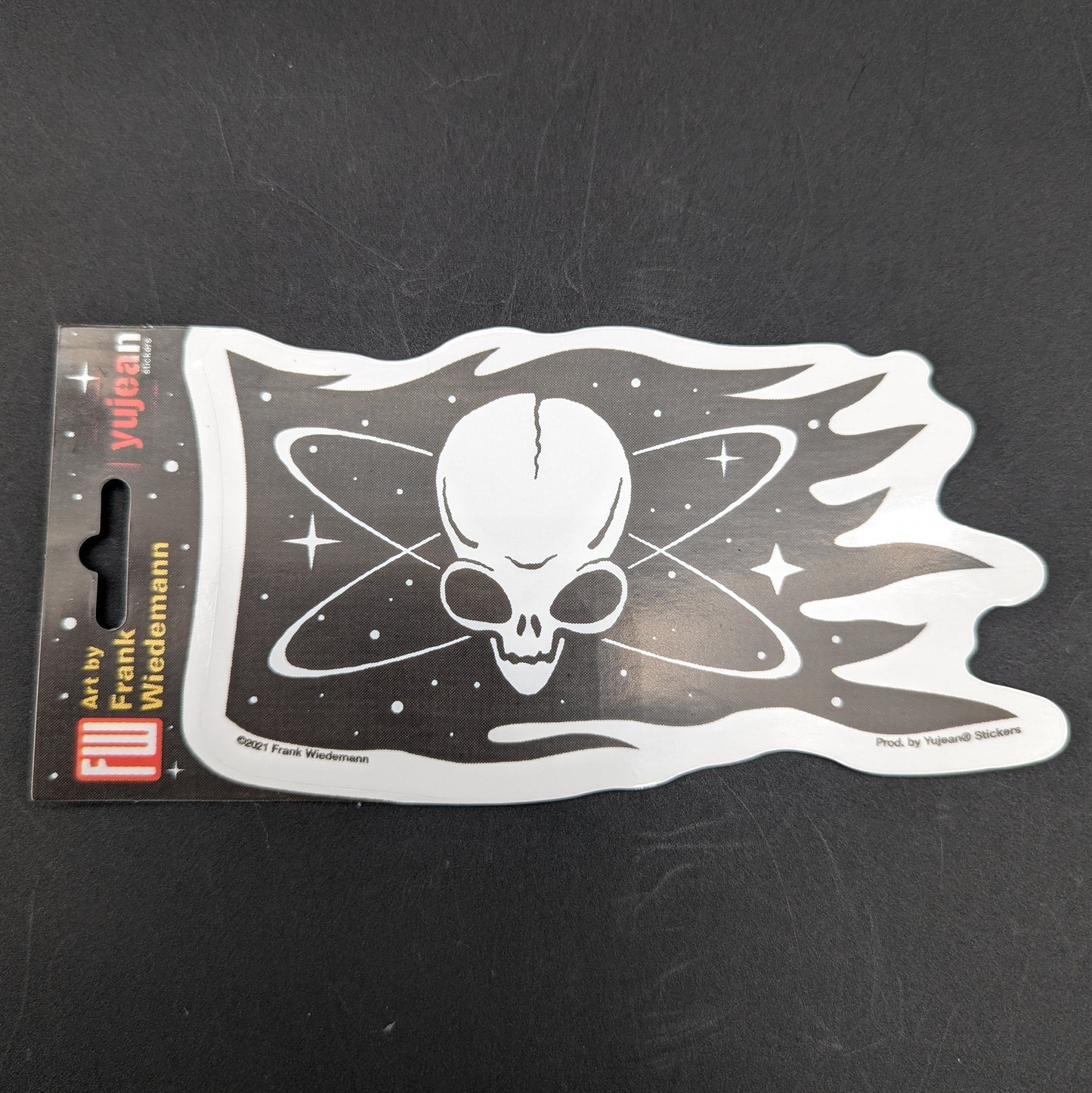 Frank Wiedemann Pirate Alien Flag Sticker | 5.5"x3.2"