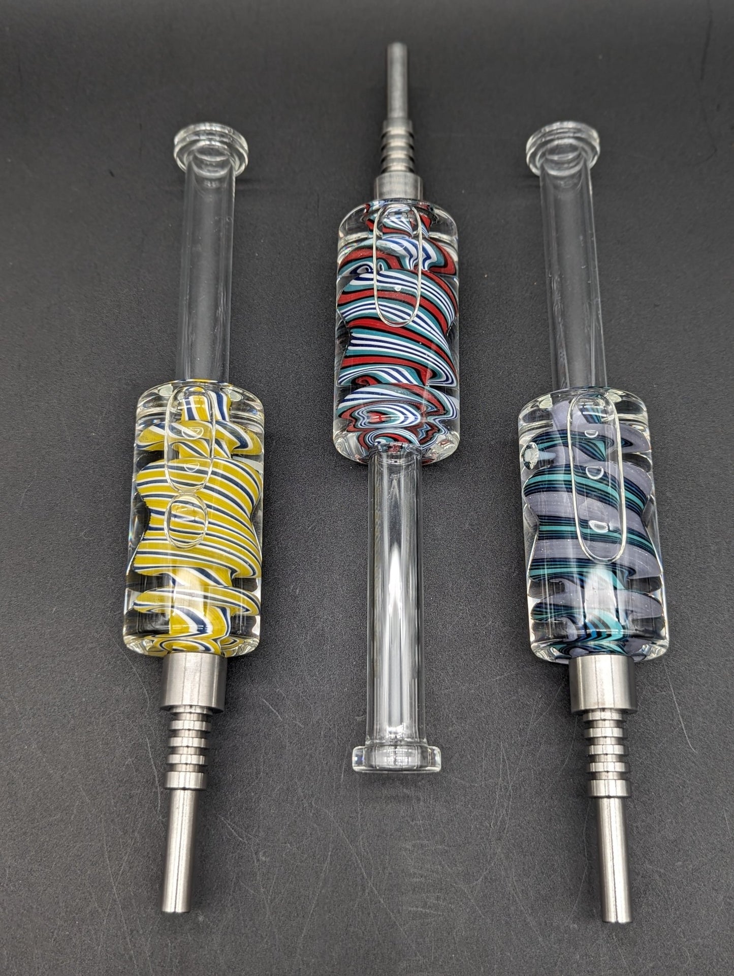 Freezable Glycerin Dab Straw w/ Stainless Steel Tip | 8.25" - Meech Madness Smoke Shop