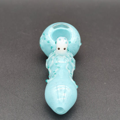 Friendly Octopus Glass Spoon Pipe 4" - Avernic Smoke Shop