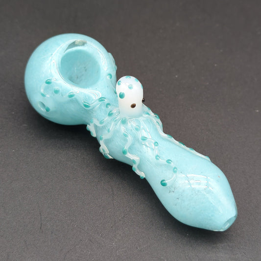 Friendly Octopus Glass Spoon Pipe 4"-Avernic Smoke Shop