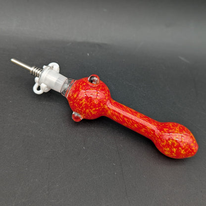 Fritted Glass Nectar Collector w/ Titanium Tip