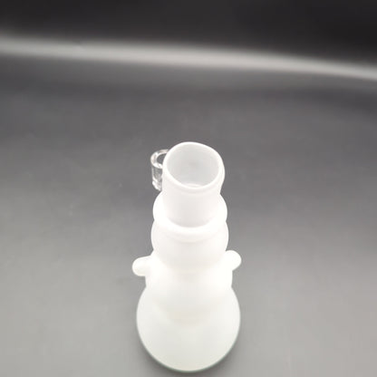 Frosted Snowman Glass Rig | 7" | 14mm - Avernic Smoke Shop