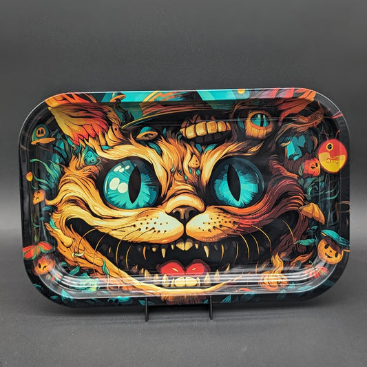 Fujima Trippy Cat Metal Rolling Tray | 11.25"x7.25" - Meech Madness Smoke Shop