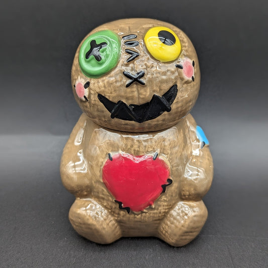 Fujima Voodoo Doll Ceramic Stash Jar | 4.5" - Meech Madness Smoke Shop