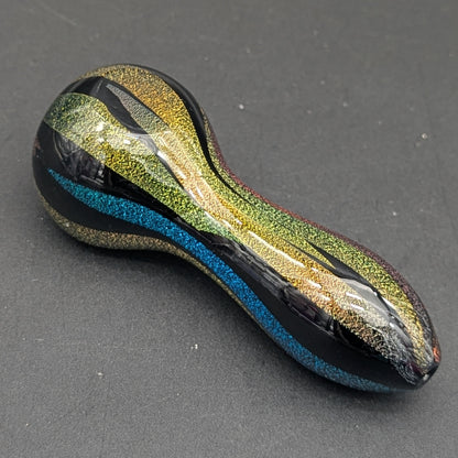Full Dichro Rainbow Hand Pipe 4"-Avernic Smoke Shop