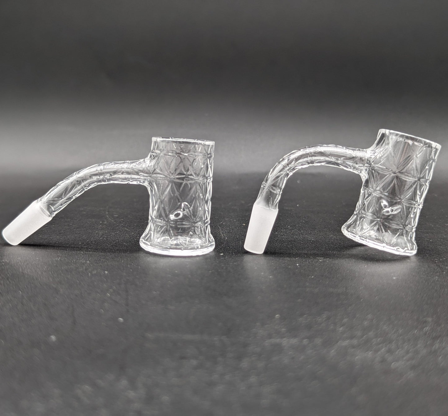 Fully Etched Auto Spinning Bucket Banger 10mm - Meech Madness Smoke Shop