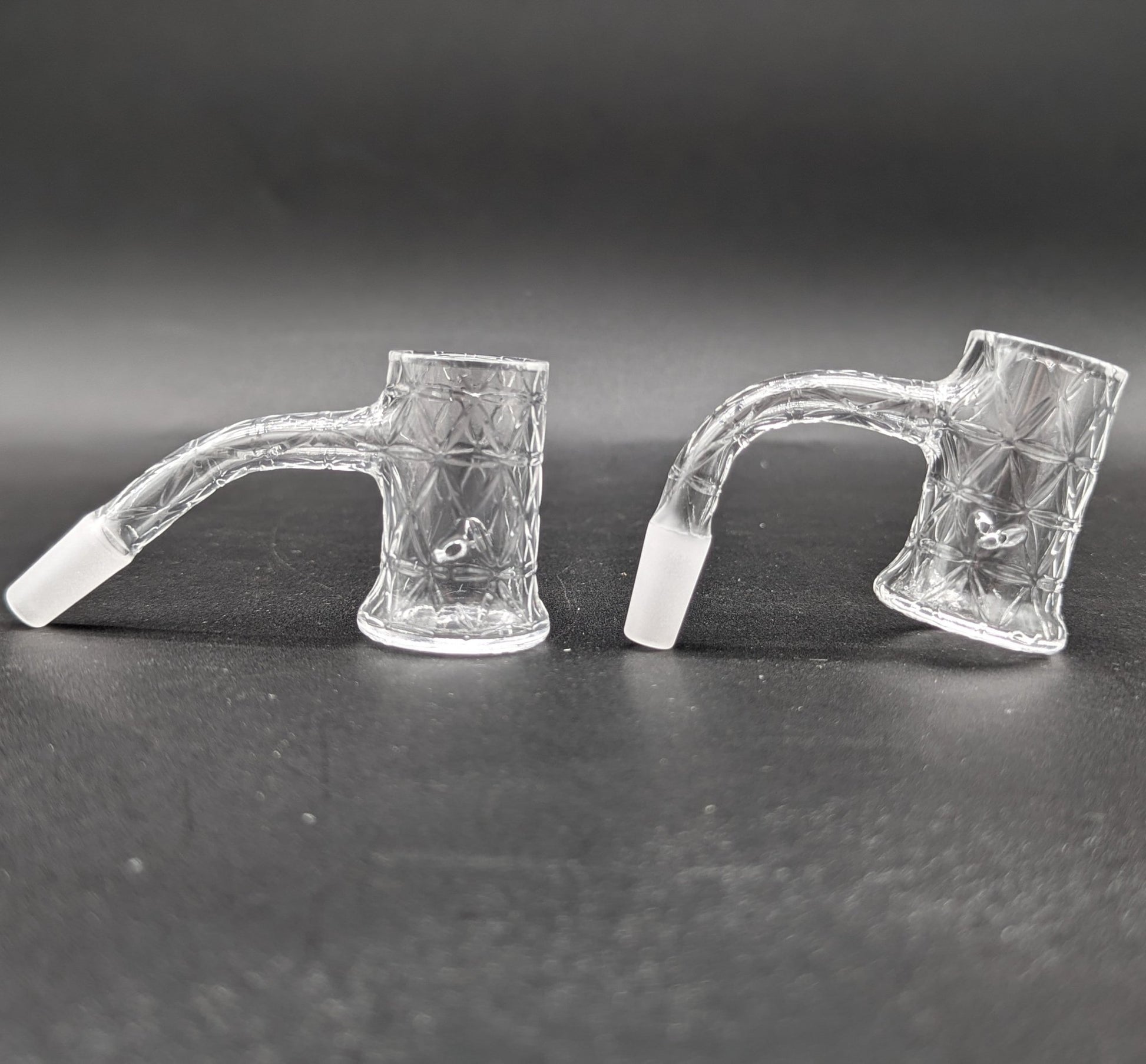 Fully Etched Auto Spinning Bucket Banger 10mm - Meech Madness Smoke Shop