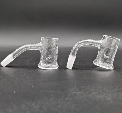 Fully Etched Auto Spinning Bucket Banger 10mm - Meech Madness Smoke Shop