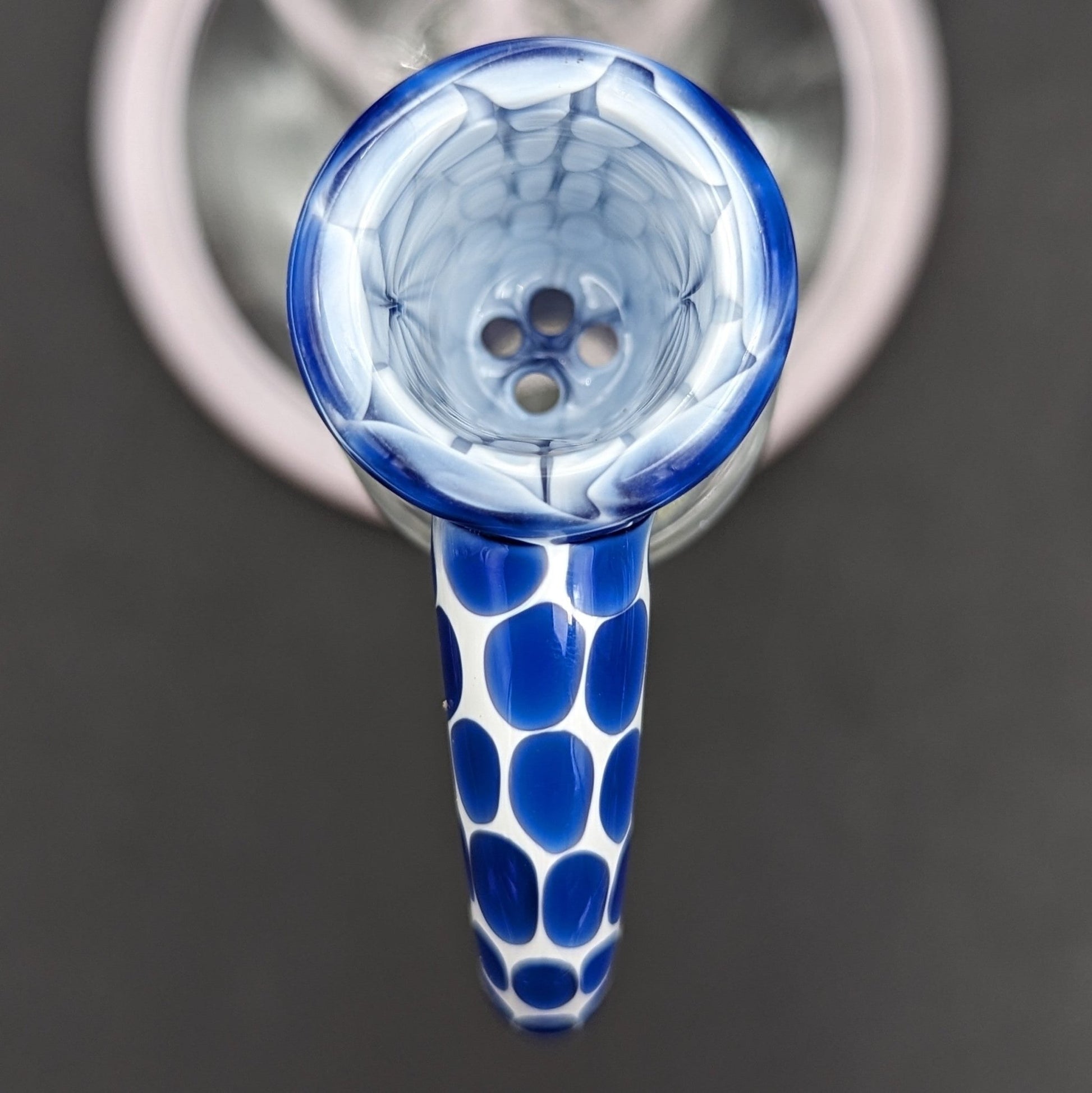 Fully Worked Polka Dot 4 Hole Slide 18mm - Meech Madness Smoke Shop