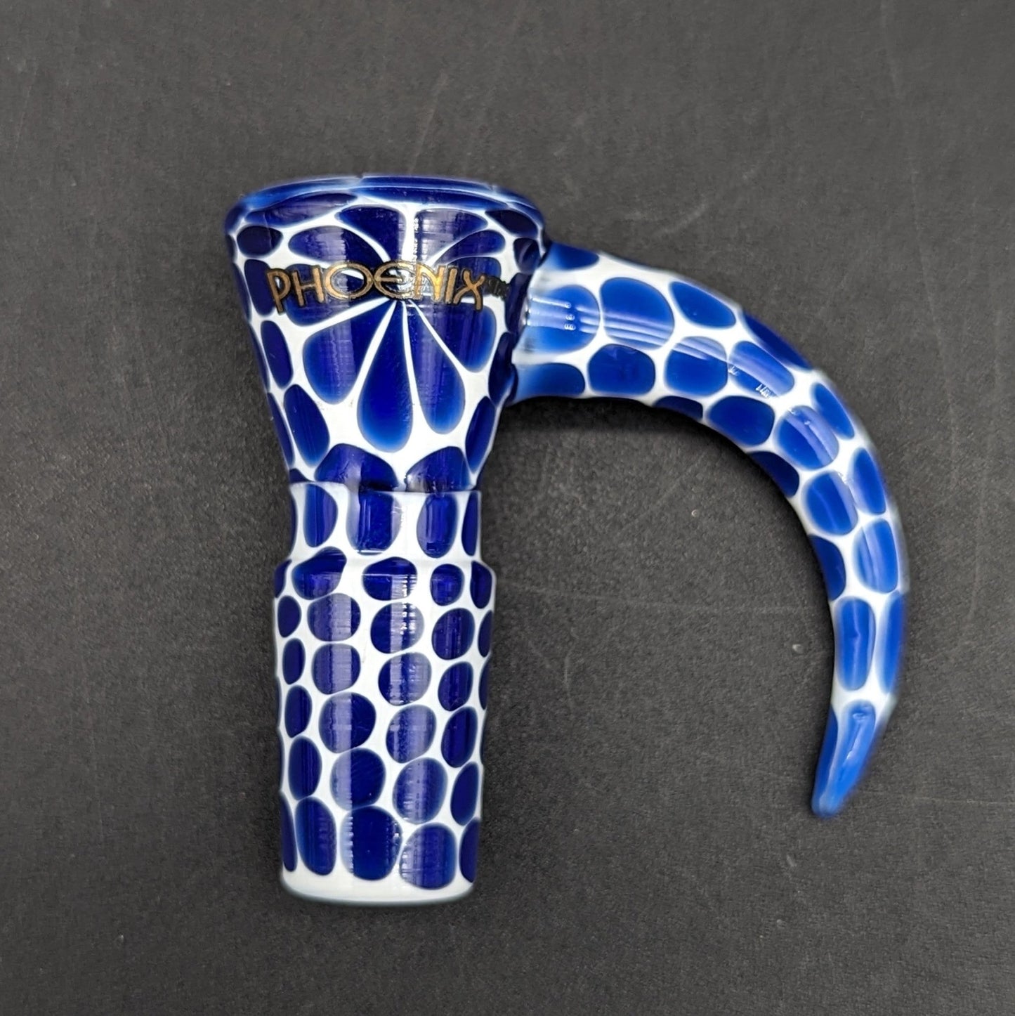 Fully Worked Polka Dot 4 Hole Slide 18mm - Meech Madness Smoke Shop