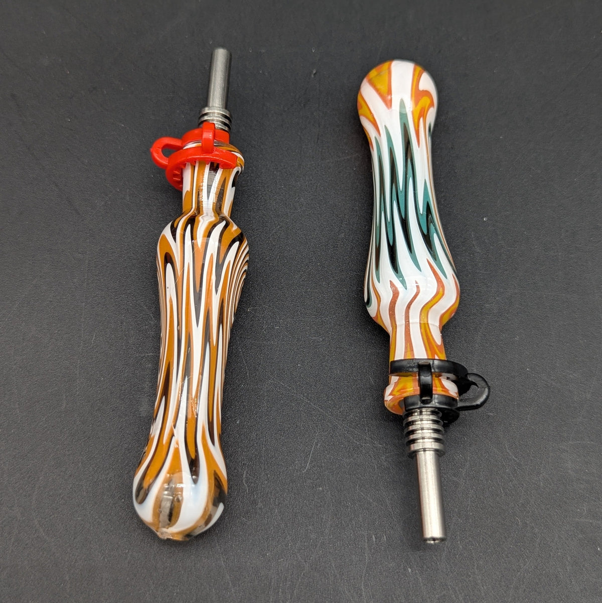 Fully Worked Wig Wag Dab Straw | 5.5" | 10mm-Avernic Smoke Shop