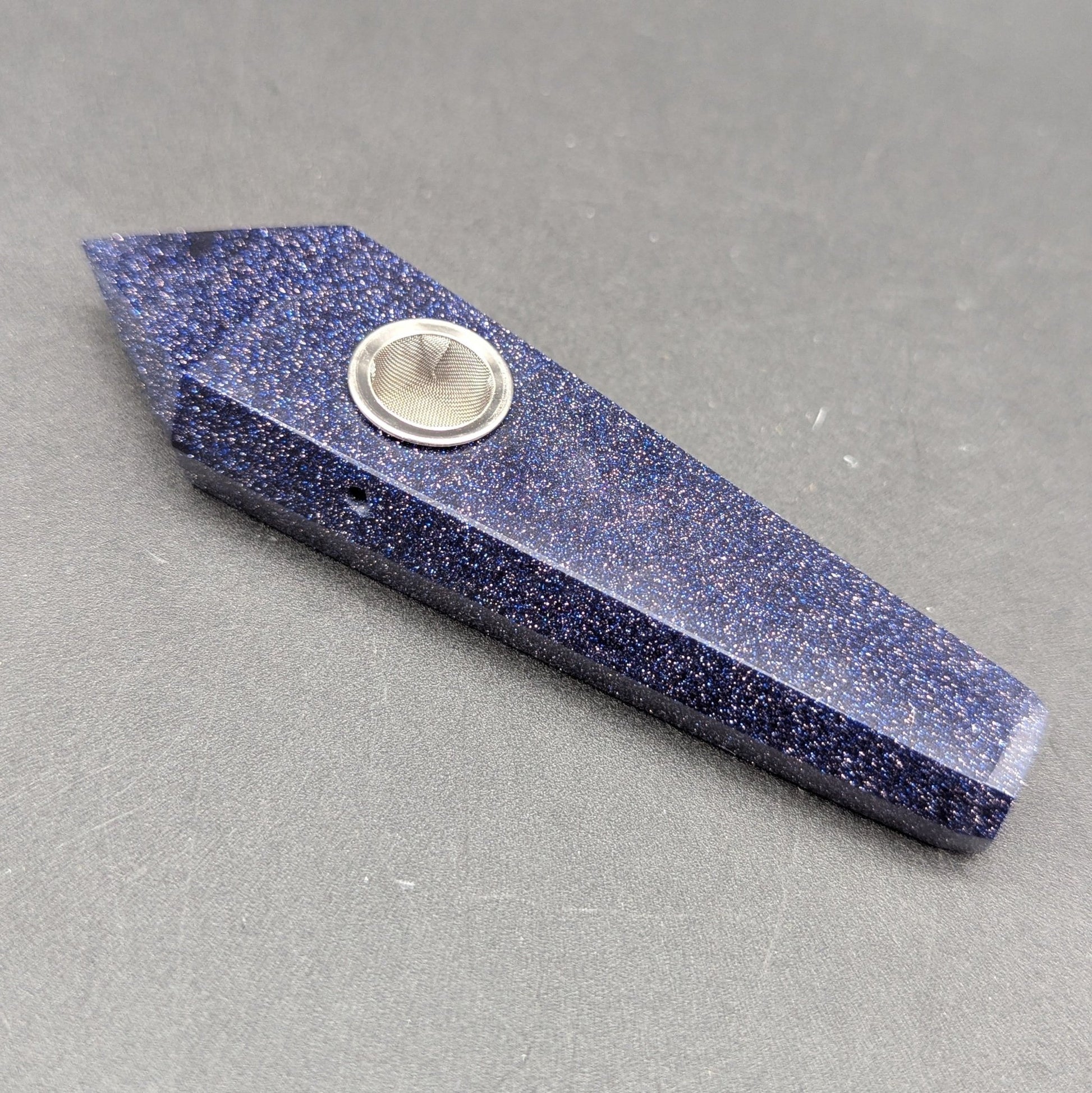 Gemstone Hand Pipe | 4" - Meech Madness Smoke Shop