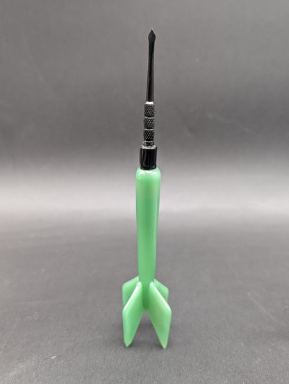 Glass and Metal Dart Shaped Dab Tool-Avernic Smoke Shop