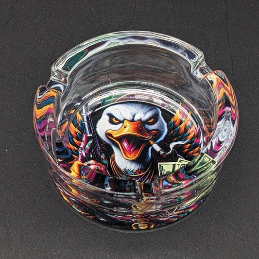 Glass Cash Money Eagle Ashtray - Meech Madness Smoke Shop