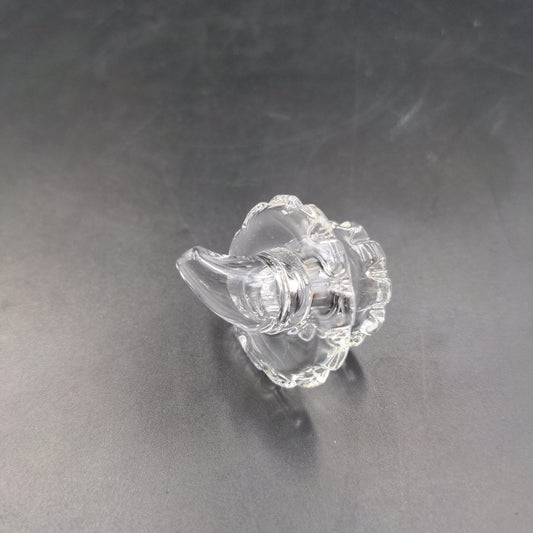 Glass Gear Carb Cap | 30mm | Clear - Meech Madness Smoke Shop