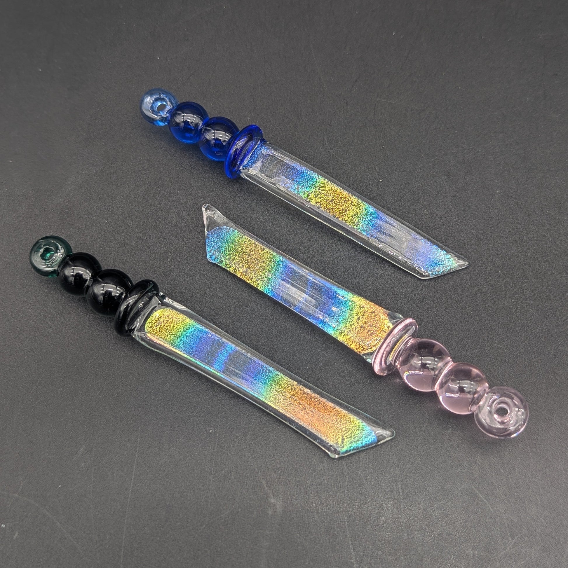 Glass Rainbow Sword Dab Tool-Avernic Smoke Shop