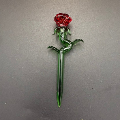 Glass Rose Dab Tool - Meech Madness Smoke Shop