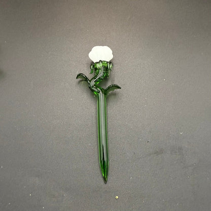 Glass Rose Dab Tool - Meech Madness Smoke Shop