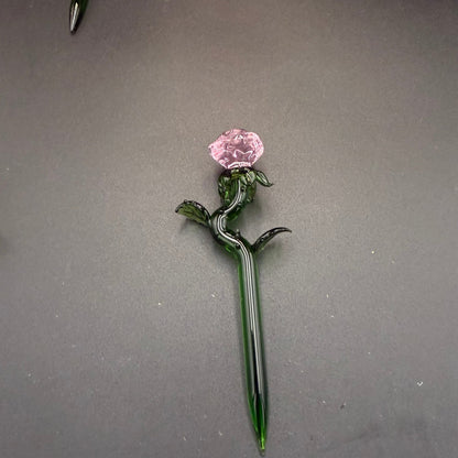 Glass Rose Dab Tool - Meech Madness Smoke Shop