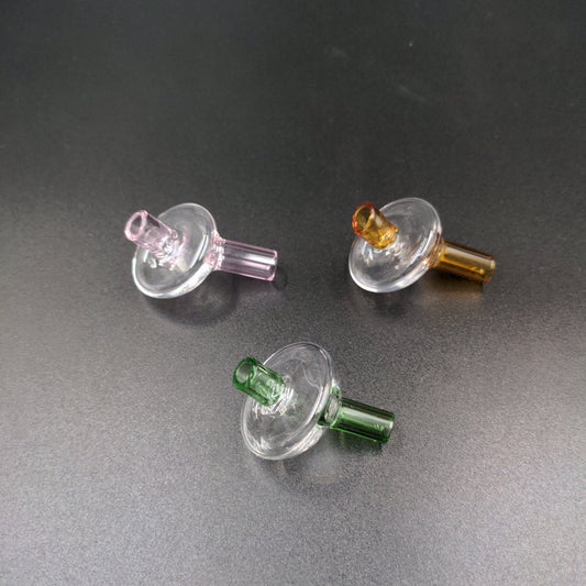Glass Straw Simple Carb Cap - Meech Madness Smoke Shop