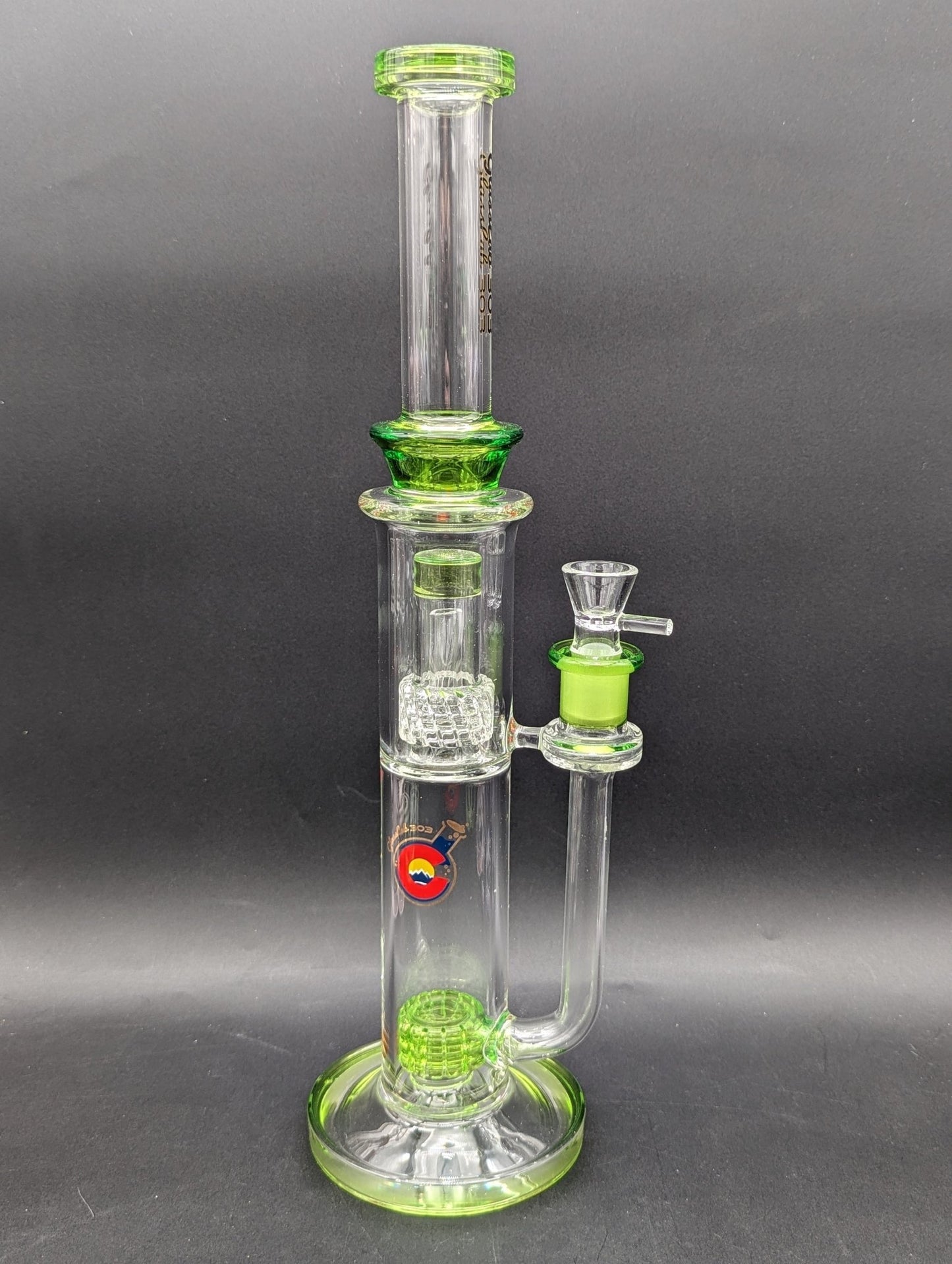 Glasslab 303 16" Dual Perc Straight Tube - Meech Madness Smoke Shop
