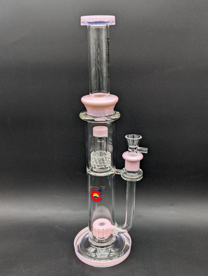 Glasslab 303 16" Dual Perc Straight Tube - Meech Madness Smoke Shop