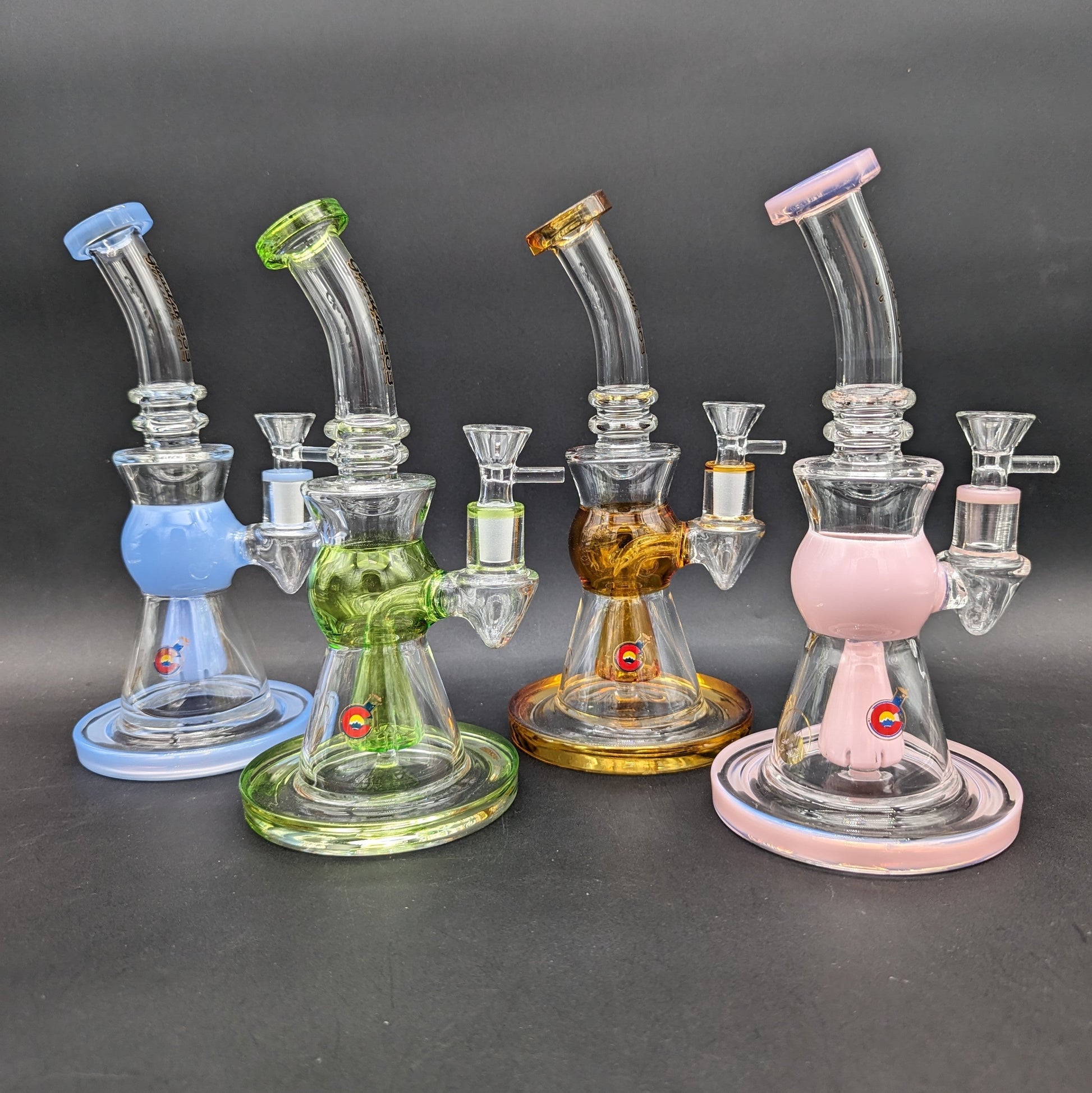 Glasslab 303 Bent Neck Showerhead Bong-Avernic Smoke Shop