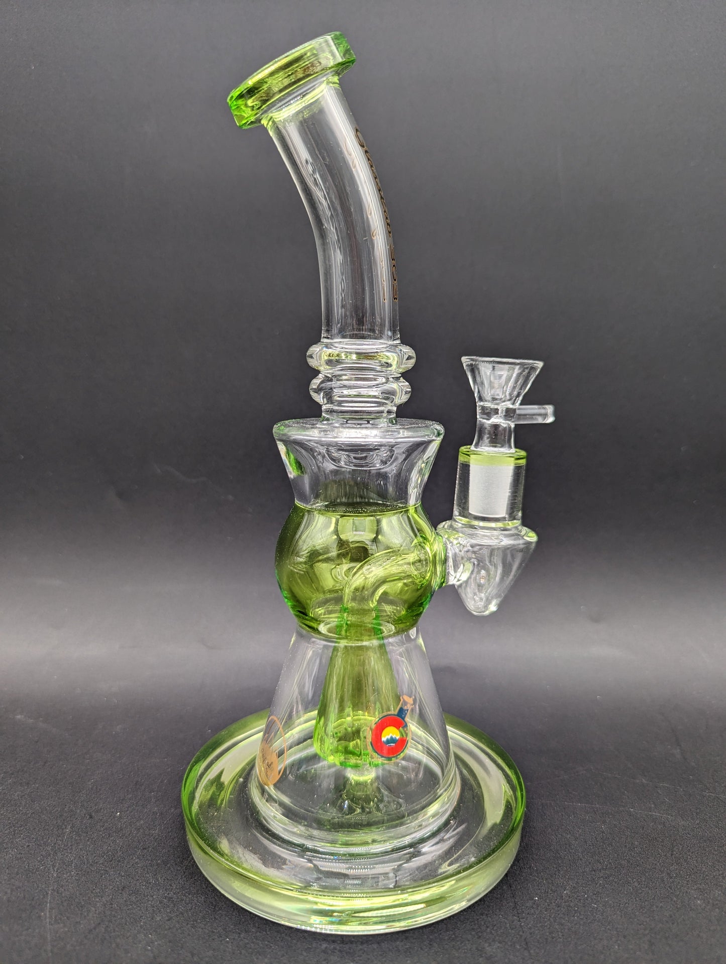 Glasslab 303 Bent Neck Showerhead Bong-Avernic Smoke Shop