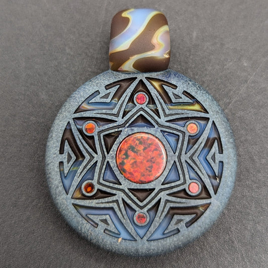 GlassMaze Pendant 3 - Meech Madness Smoke Shop
