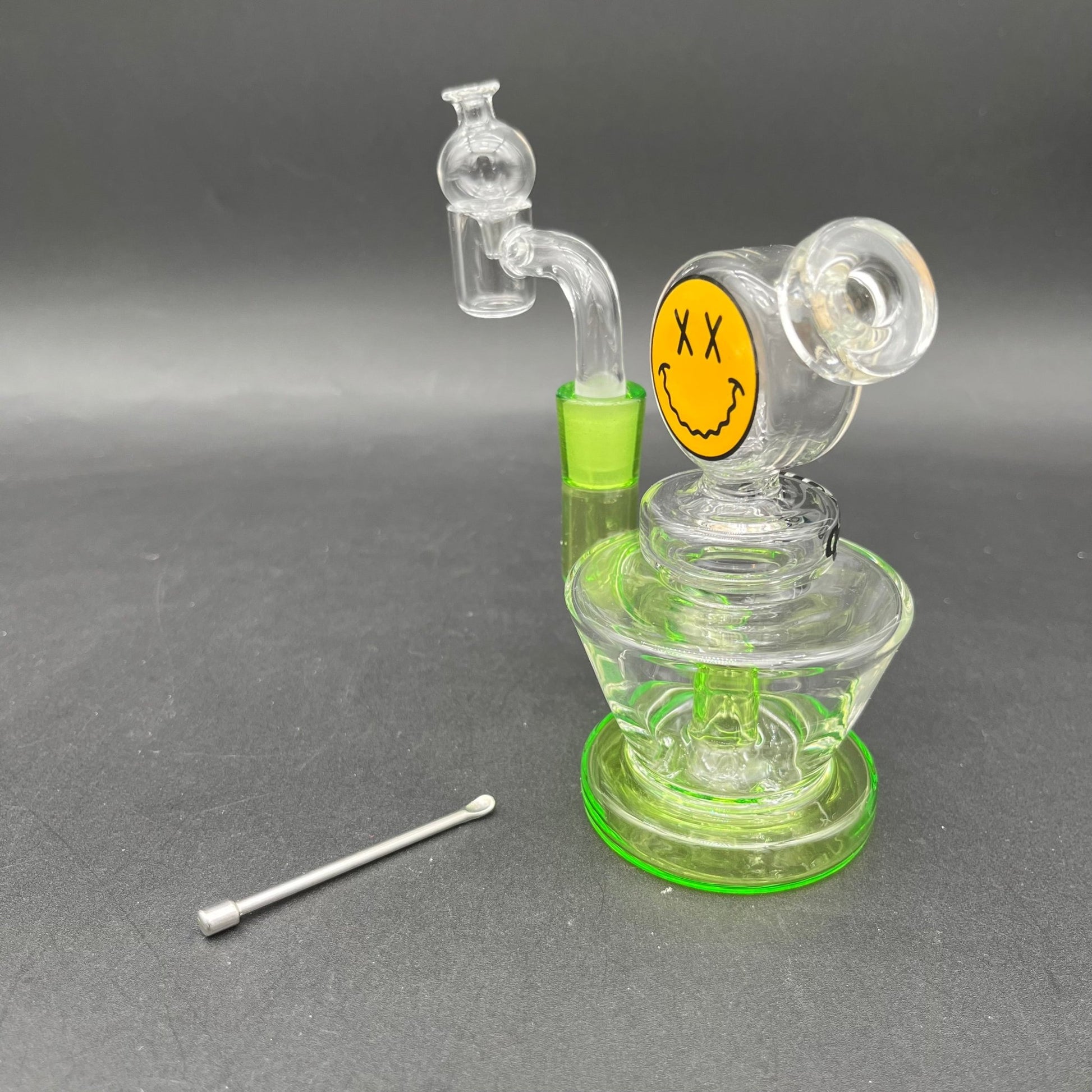 Goody Glass - 4.5" Big Face Mini Rig Water Pipe - Meech Madness Smoke Shop