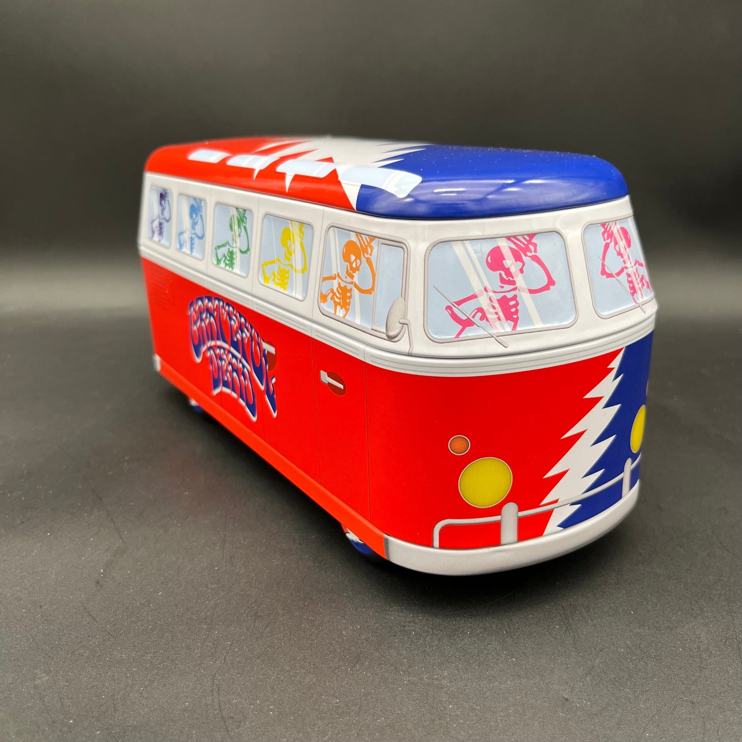 Grateful Dead - Hand Pipe Grinder Collectible Bus Tin Set - Lightning Bolt