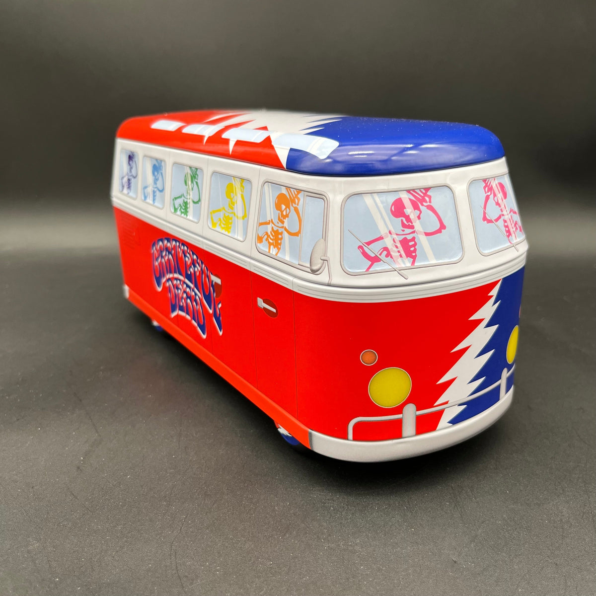 Grateful Dead - Hand Pipe Grinder Collectible Bus Tin Set - Lightning Bolt-Meech Madness Smoke Shop
