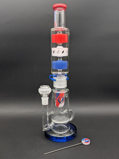 Grateful Dead x Pulsar Cool It Down Glycerin Water Pipe Kit | 16.5"-Avernic Smoke Shop